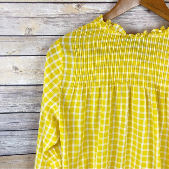 J. Crew Classic Ruffle Popover in Mini Windowpane - Picture 8 of 8